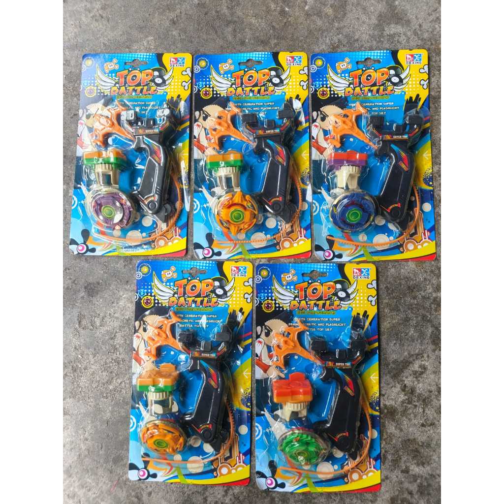 Nostalgia mainan gasing bayblade dan arena nya sekaligus , full set.