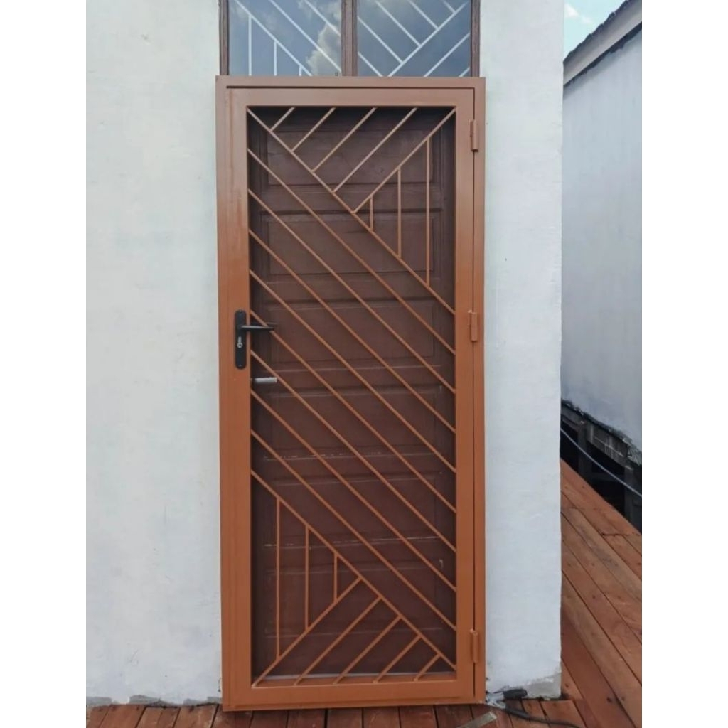 pintu tralis besi kawat nyamuk