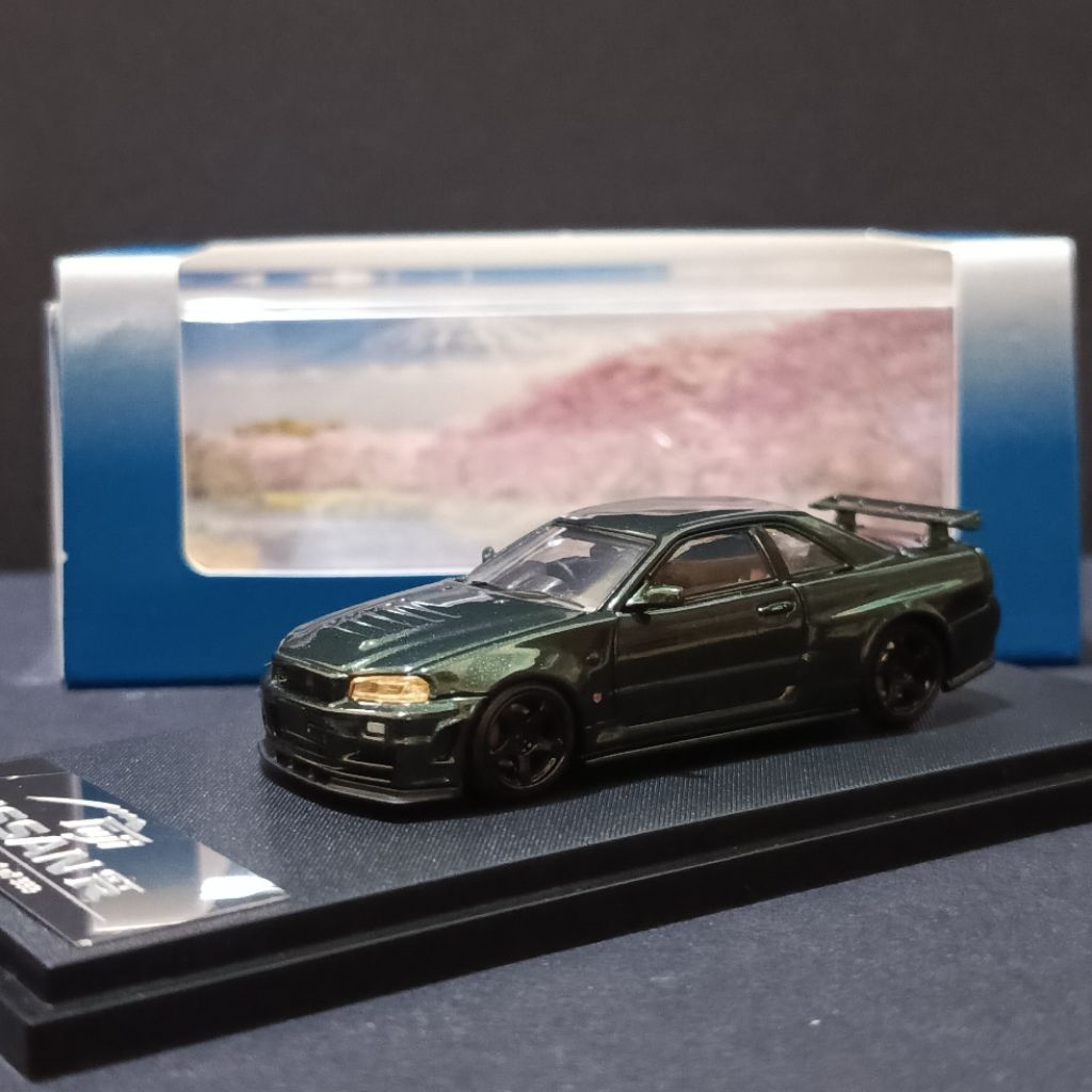 FUJI NISSAN SKYLINE GTR R34 Z TUNE CRS DARK GREEN