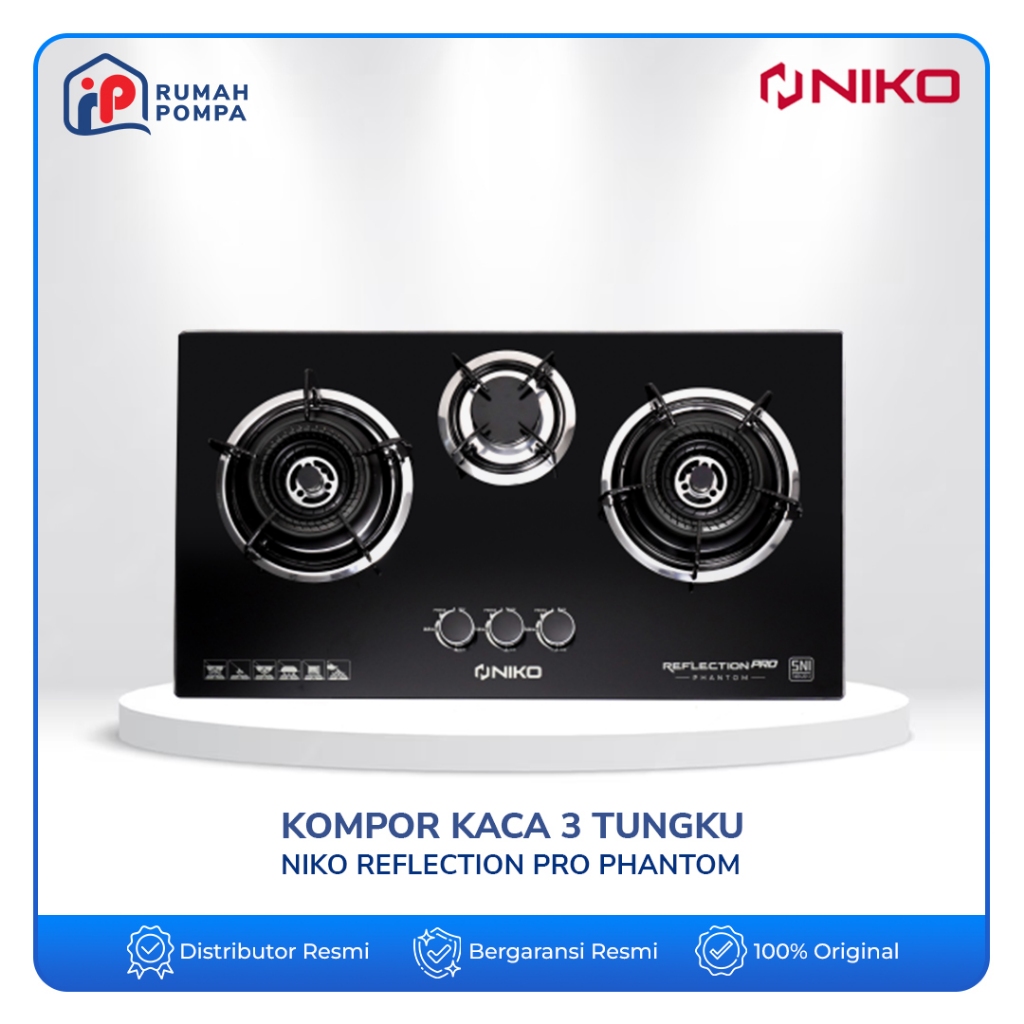 Kompor 3 Tungku Niko Reflection Pro Phantom