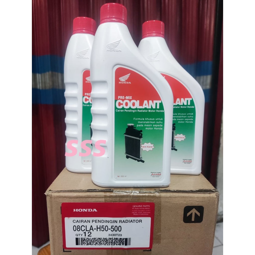 Coolant Radiator AHM 500ml For Honda Motorcycles || Honda M/C Coolant 500ml For PCX Vario
