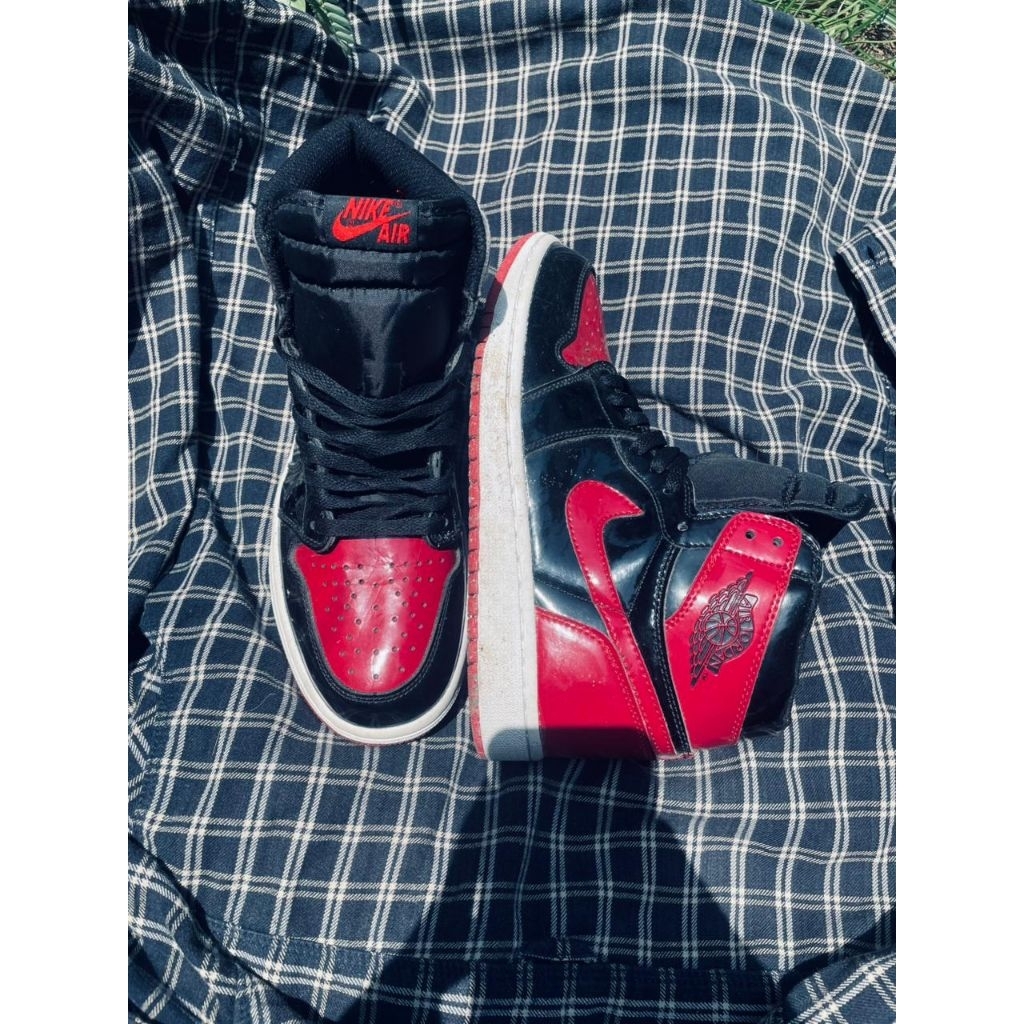 Sepatu Aj 1 high bred toe second