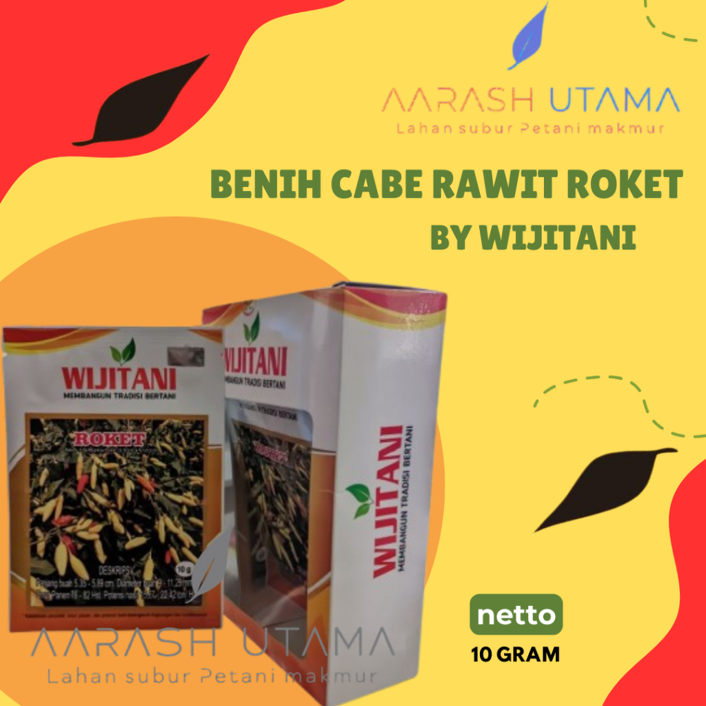 Cabe Roket Kemasan 10 gram Wijitani