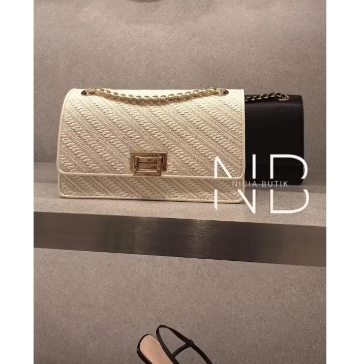 Tas ck everline woven braided strap shoulder bag