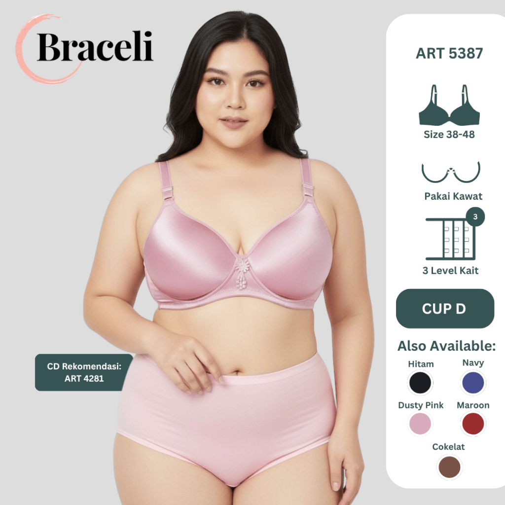 Bra Kawat Jumbo Braceli Art 5387 / Cup DD