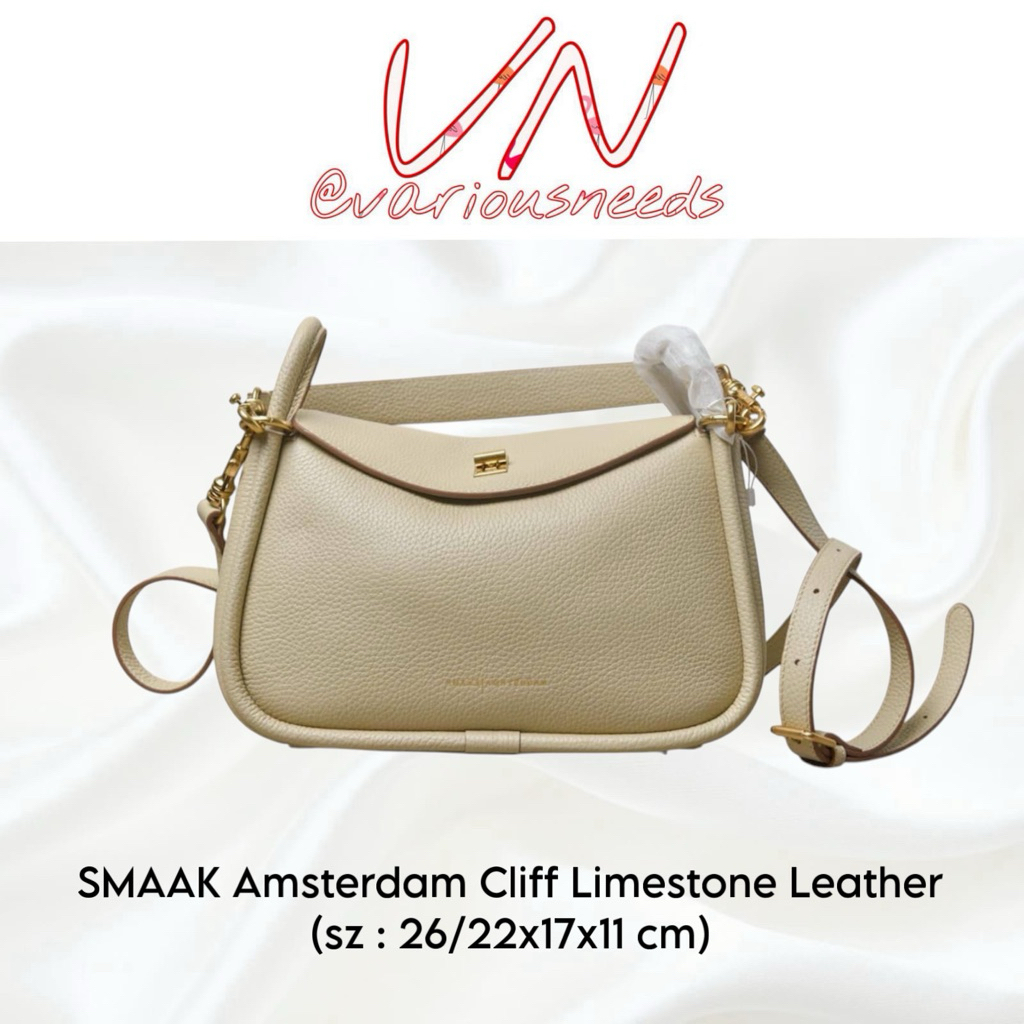 SMAAK Amsterdam Cliff Limestone Leather Bag Authentic / Original