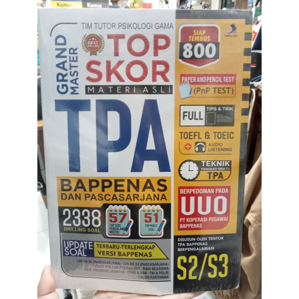 BUKU ORIGINAL GRAND MASTER TOP SKOR MATERI ASLI TPA BAPPENAS DAN PASCASARJANA,BUKU ORIGINAL MASTER M