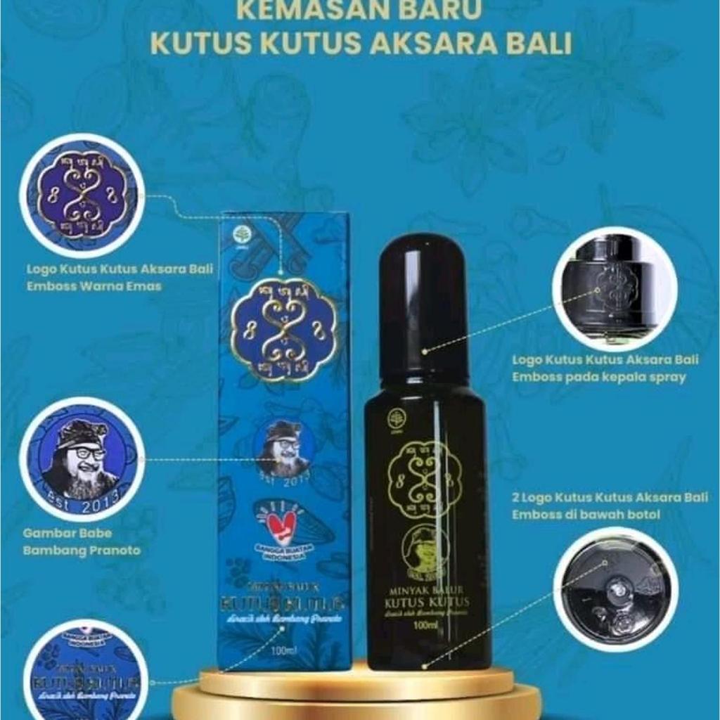 minyak kutus-kutus aksara bali 100 ml original lebih berkhasiat (bukan minyak sanga-sanga)