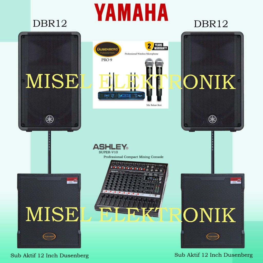Paket Sound System Speaker Aktif 12 Inch Yamaha DBR 12