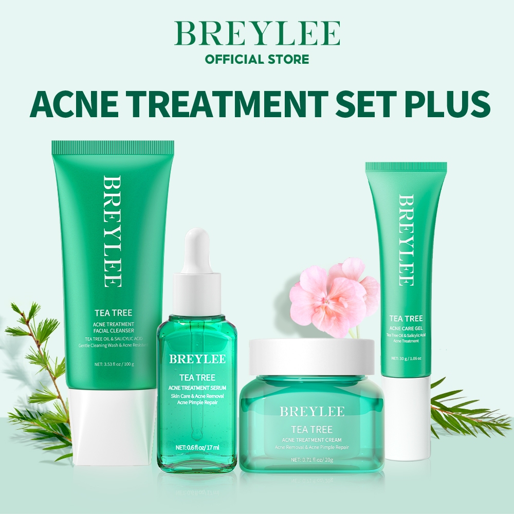 BREYLEE Acne Treatment A - Paket Perawatan Wajah Berjerawat (4 pcs)