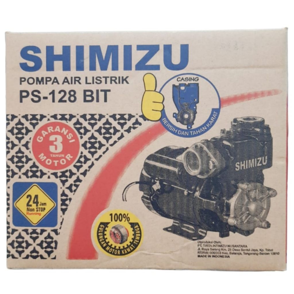 Pompa air Shimizu PS128BIT Mesin air Shimizu PS 128BIT