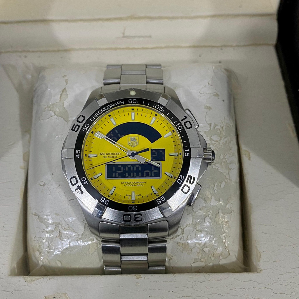[For Sale] TAG Heuer Aquaracer 300M CAF1011 Analog/Digital Yellow