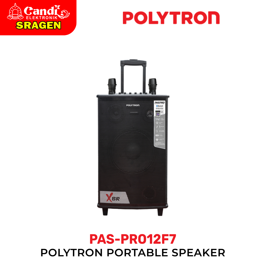 POLYTRON Speaker Aktif Portable Dual Power 12 Inch  - PAS-PRO12F7