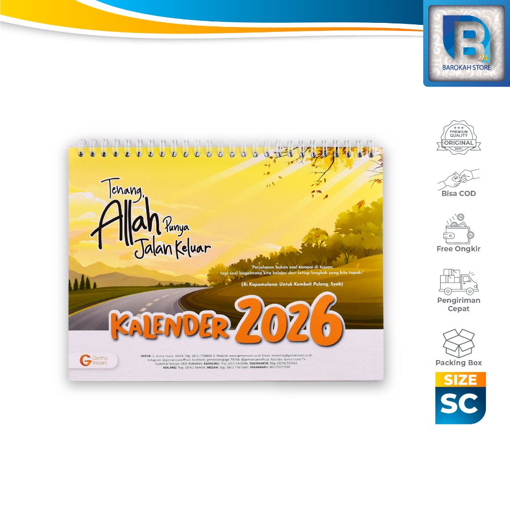 Kalender Duduk Mini 2026 Muslim Gema Insani Kalender Duduk Kalender Mini Kalender Calendar Meja Mini