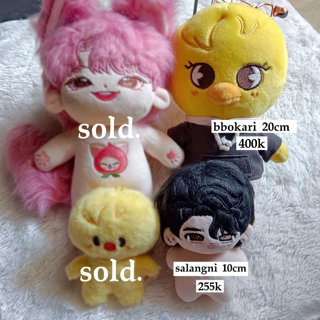 doll stray kids skzoo bbokari 20cm magic school, peach I.N 20cm, bbokari 10cm magic school plushie, 