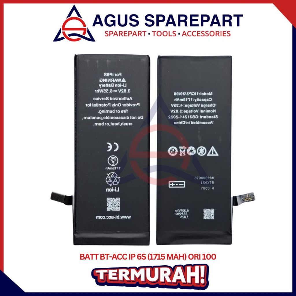BATERAI IPHONE 6S ORI / BATRE / BATTERE / BATTERY