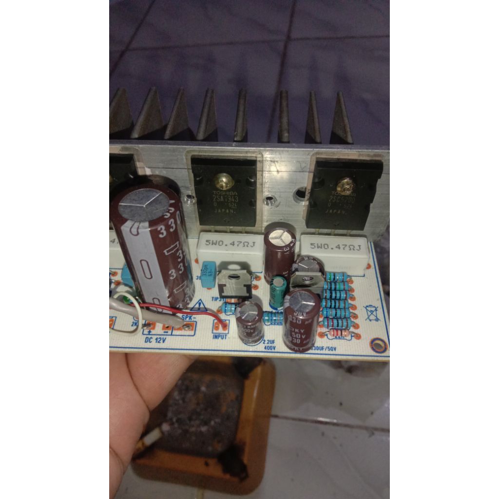 power,amplifier, stereo,mobil,rakitan,12v,final,2set,thosibha