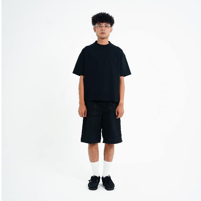 All Around Faded Boxyfit Tshirt Black 235GSM