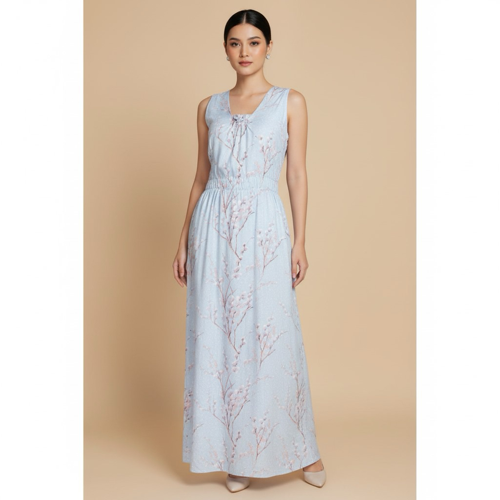 Dress Nabila - Dress Batik Wanita Rayon Twill Modern Casual – Adem Nyaman Stylish untuk Remaja & Dew