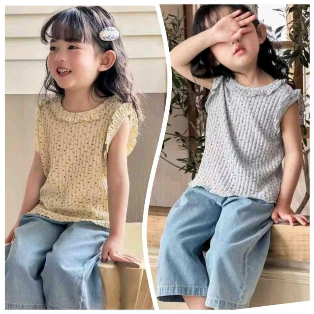 One set anak cewe celana kulot panjang