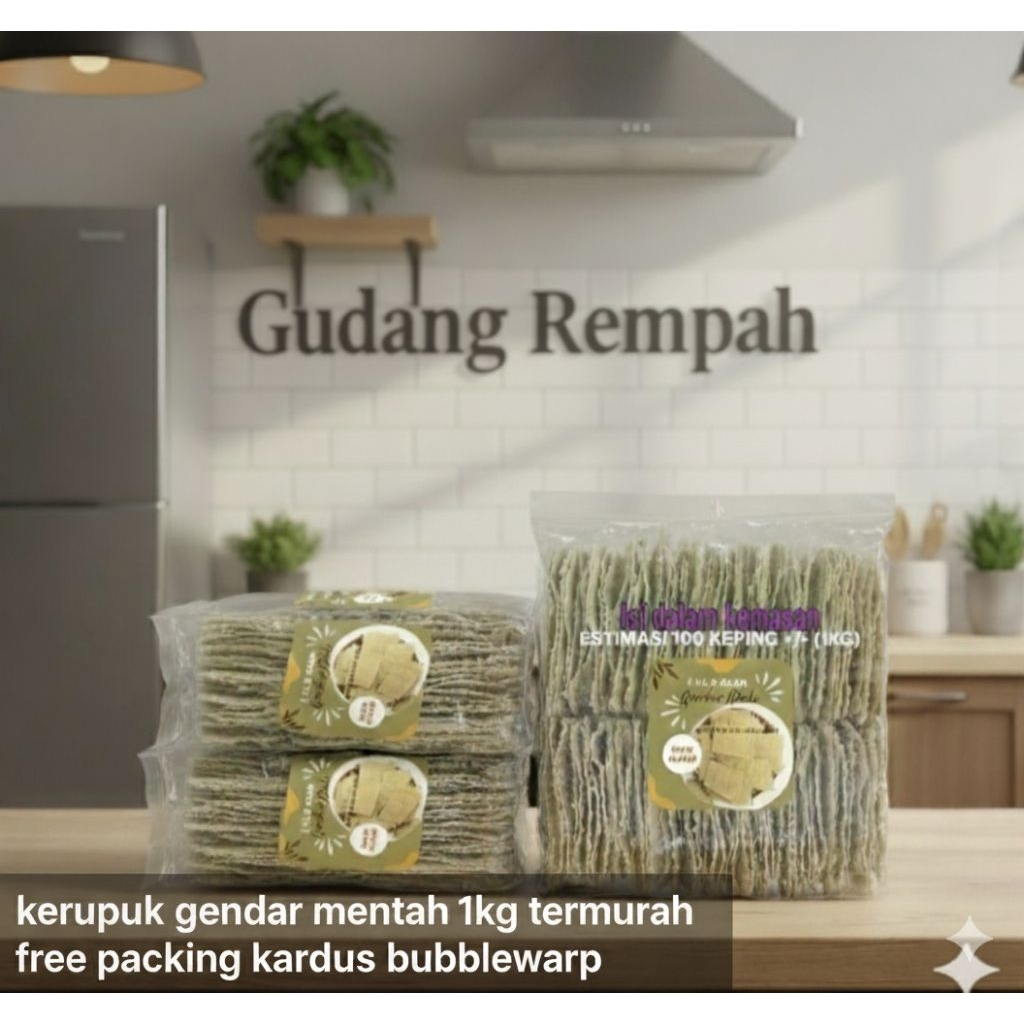 Kerupuk Gendar Mentah 2 kilo gram
