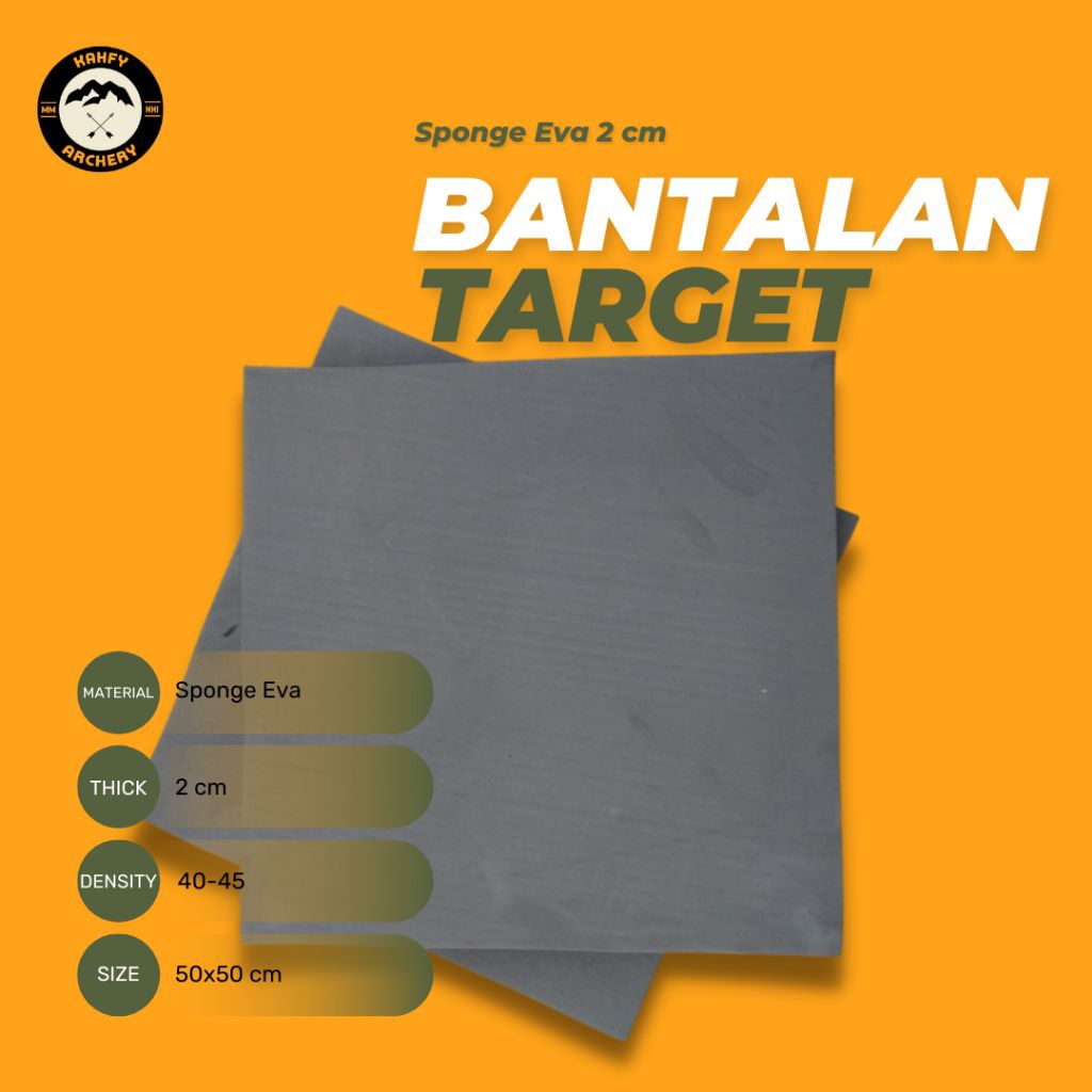 Spons Eva Bantalan Target 2 cm || Bantalan Target Panahan