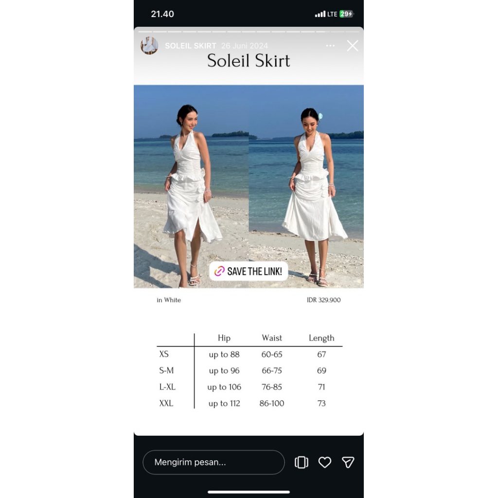 with love the brand - soleil skirt