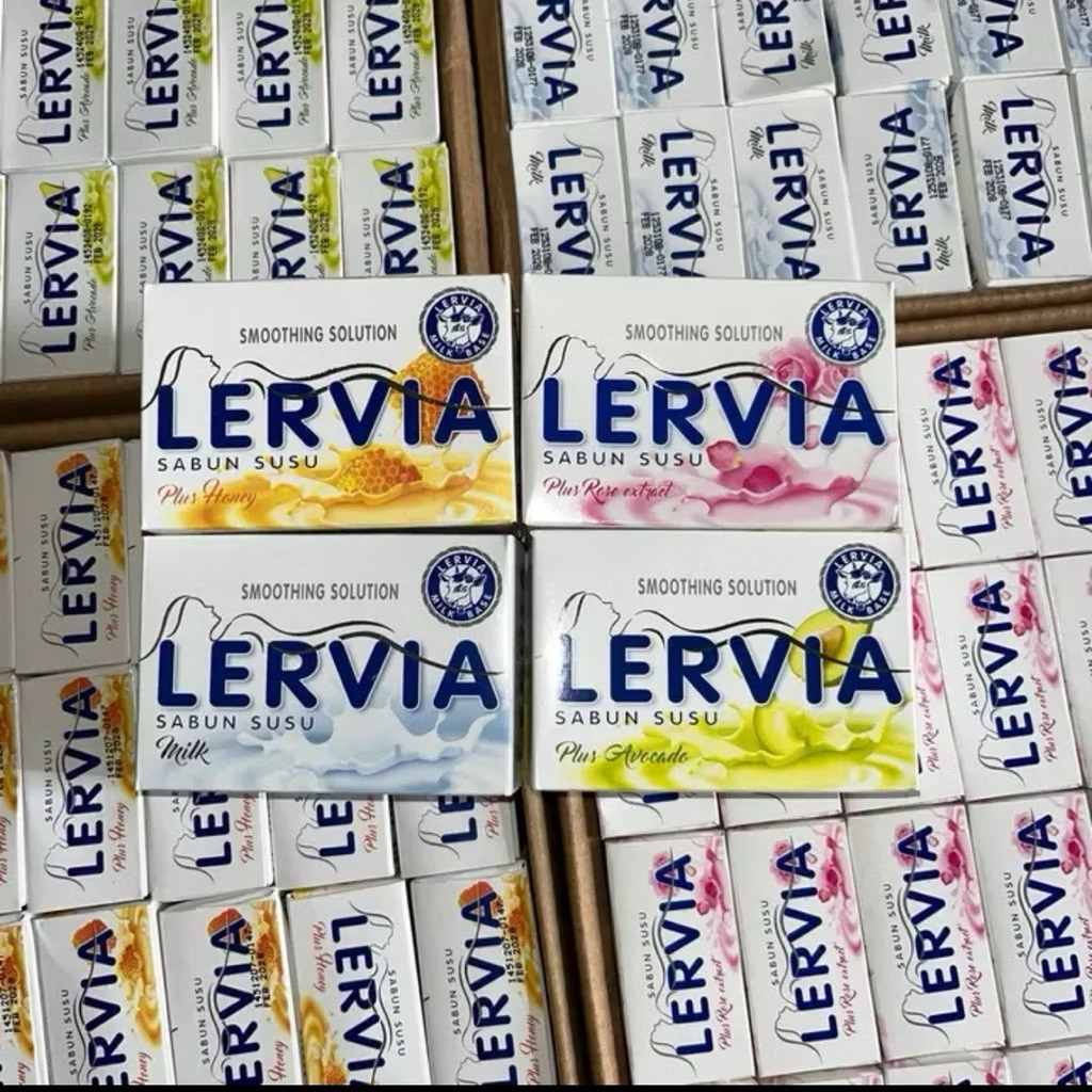 LERVIA SABUN BATANG 90 GRAM / SABUN BATANG LERVIA SABUN MANDI SUSU LERVIA 90 GR