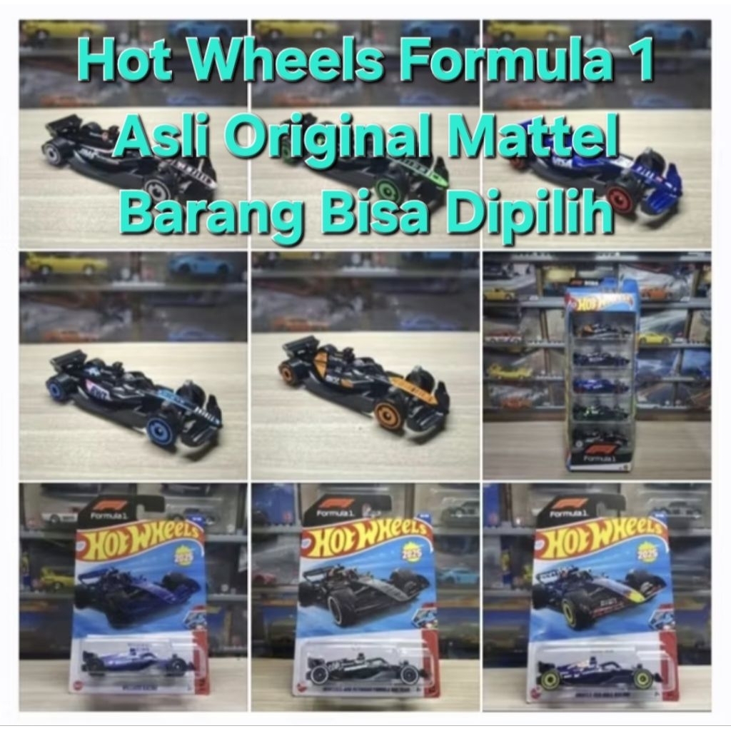 HOT WHEELS ALBUM FORMULA 1 - ORACLE RED BULL - WILLIAMS - MERCEDES PETRONAS - McLAREN - BWT ALPINE -