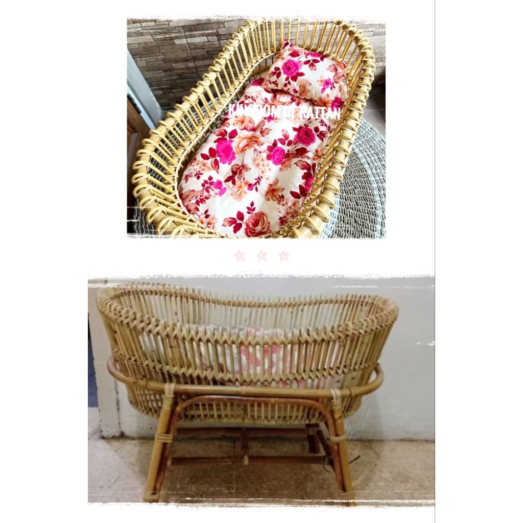 Preloved Box kasur bayi rotan