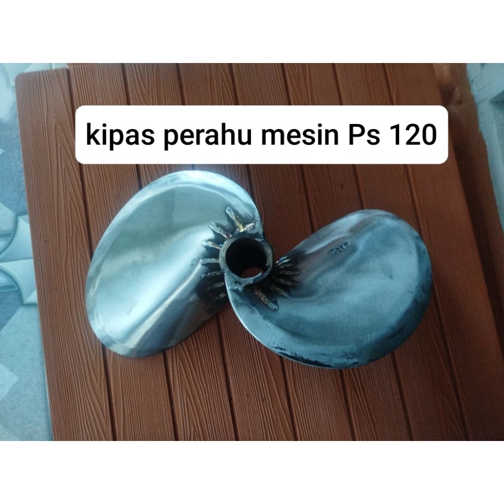 Kipas perahu/baling-baling mesin PS 120 asli STAINLEES STELL