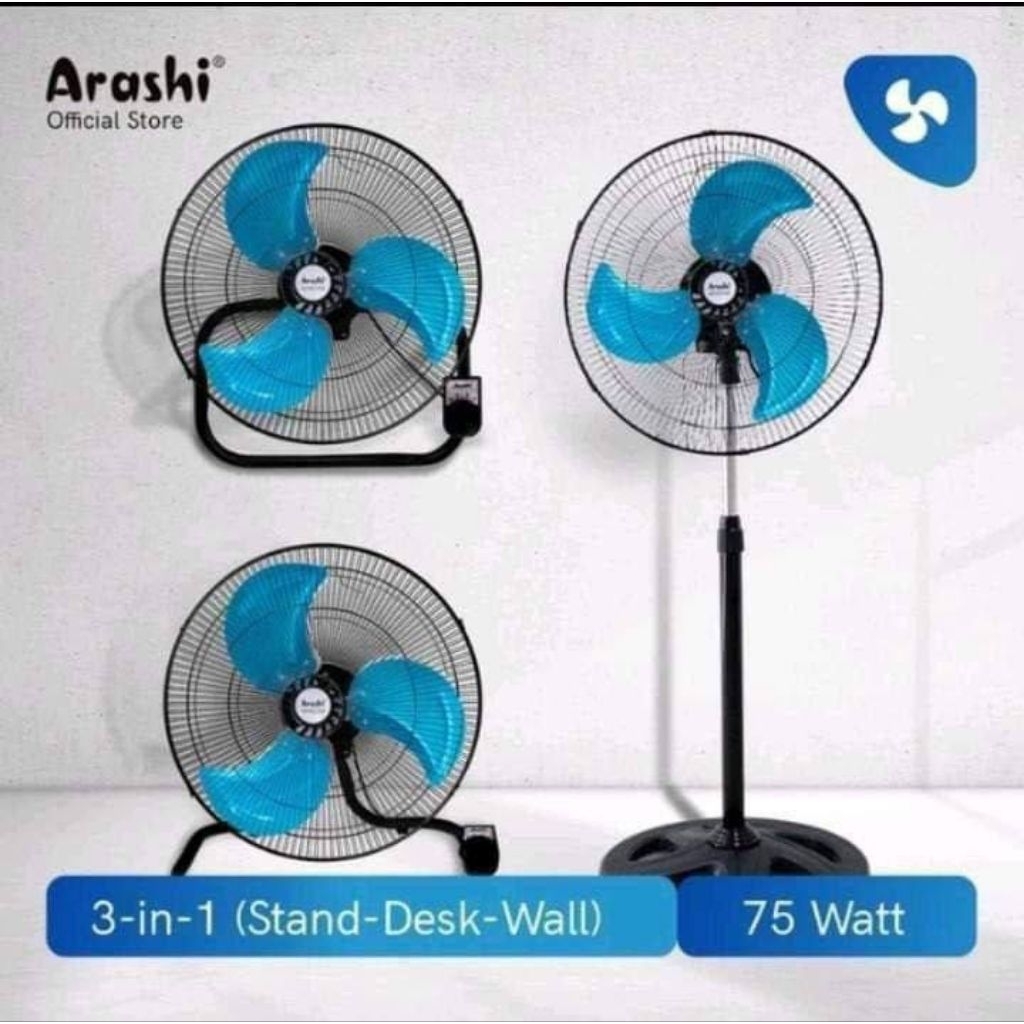 KIPAS ANGIN BESI ARASHI METRO