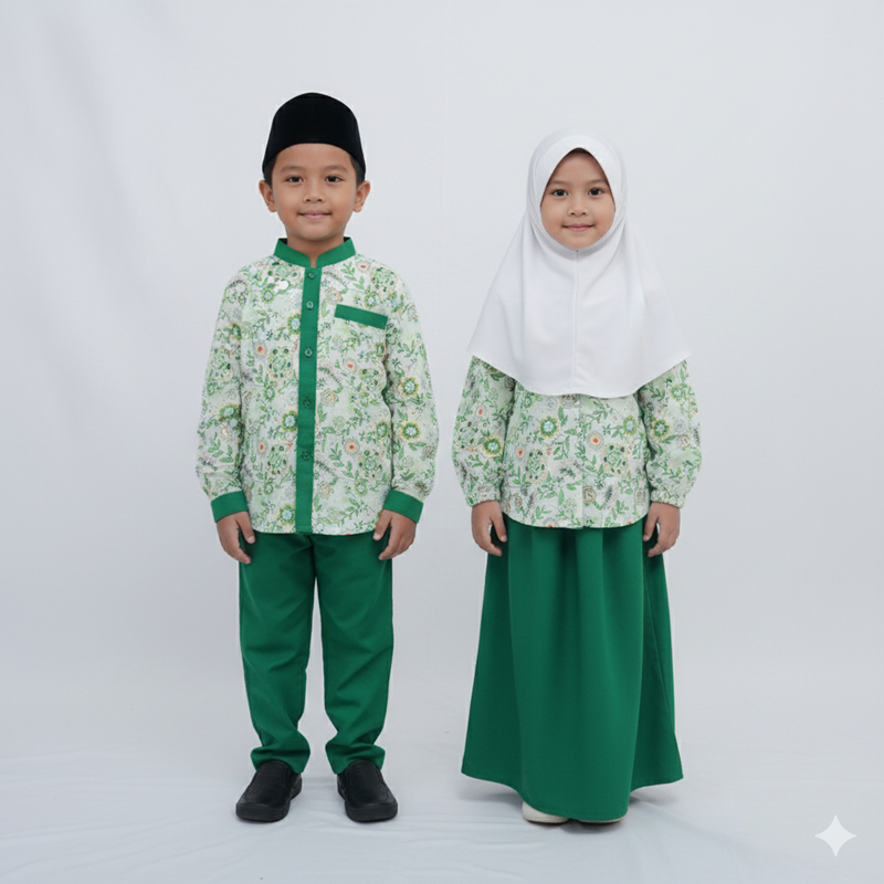 Seragam Batik Diniyah Nasional Stelan TK-PAUD