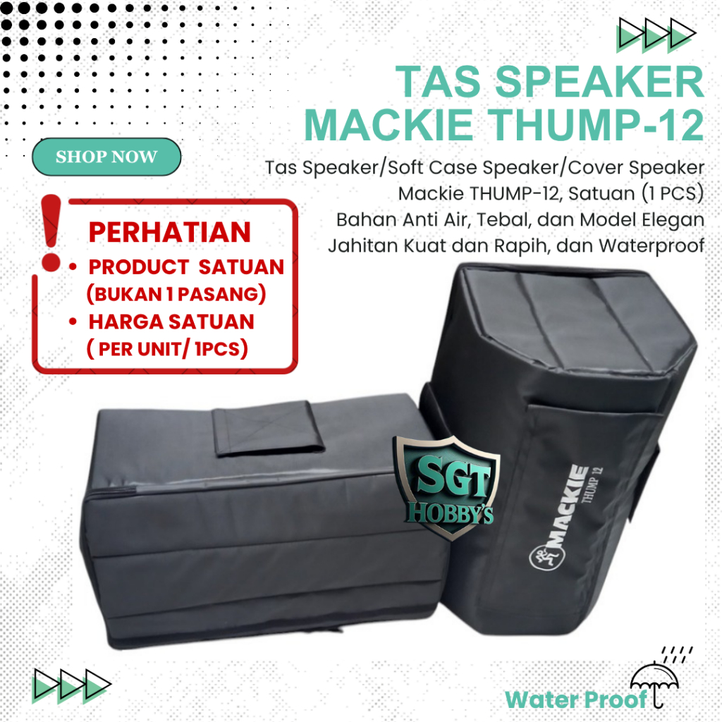 Tas Speaker/Soft Case Speaker/Cover Speaker/Mackie Thump-12 SATUAN (1 UNIT)
