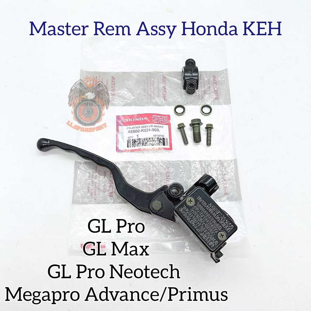 Master Rem Depan Honda KEH Original GL Max GL Pro Neotech MegaPro Advance Primus Master Rem Komplit 