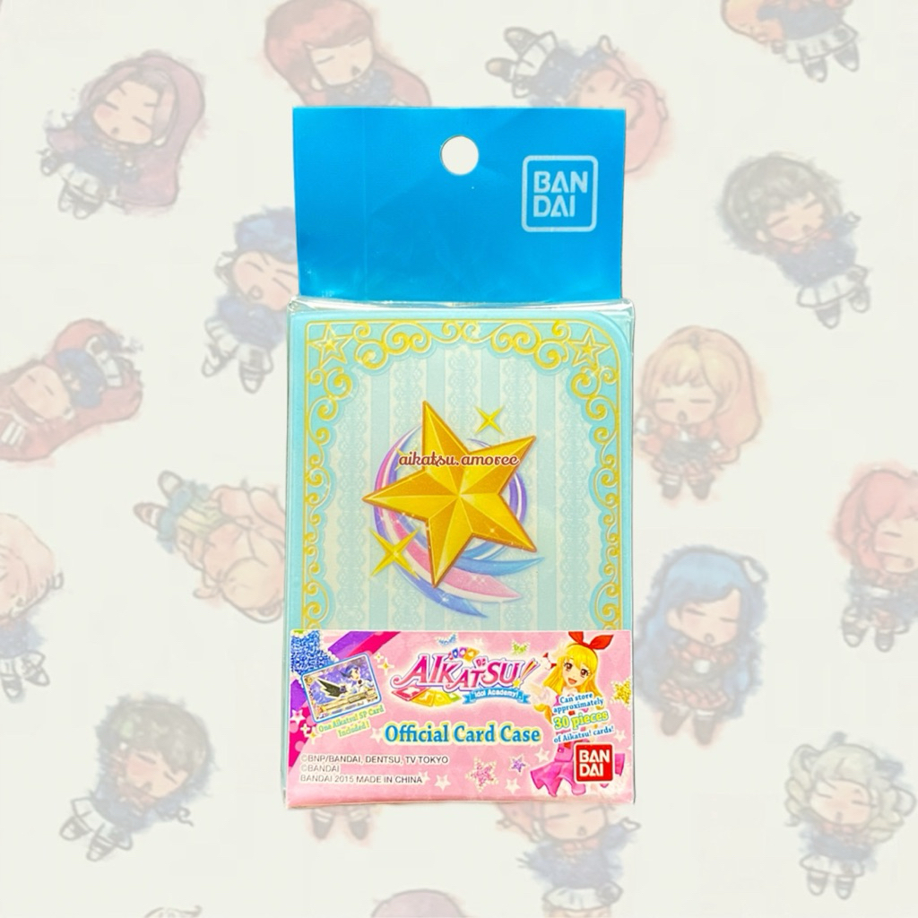 Aikatsu Official Merchandise Blue Card Case Free Limitied Card SEALED