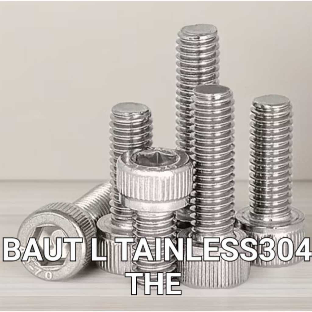 BAUT L STAINLESS304 THE KUNCI L5.( M6X10-120mm )