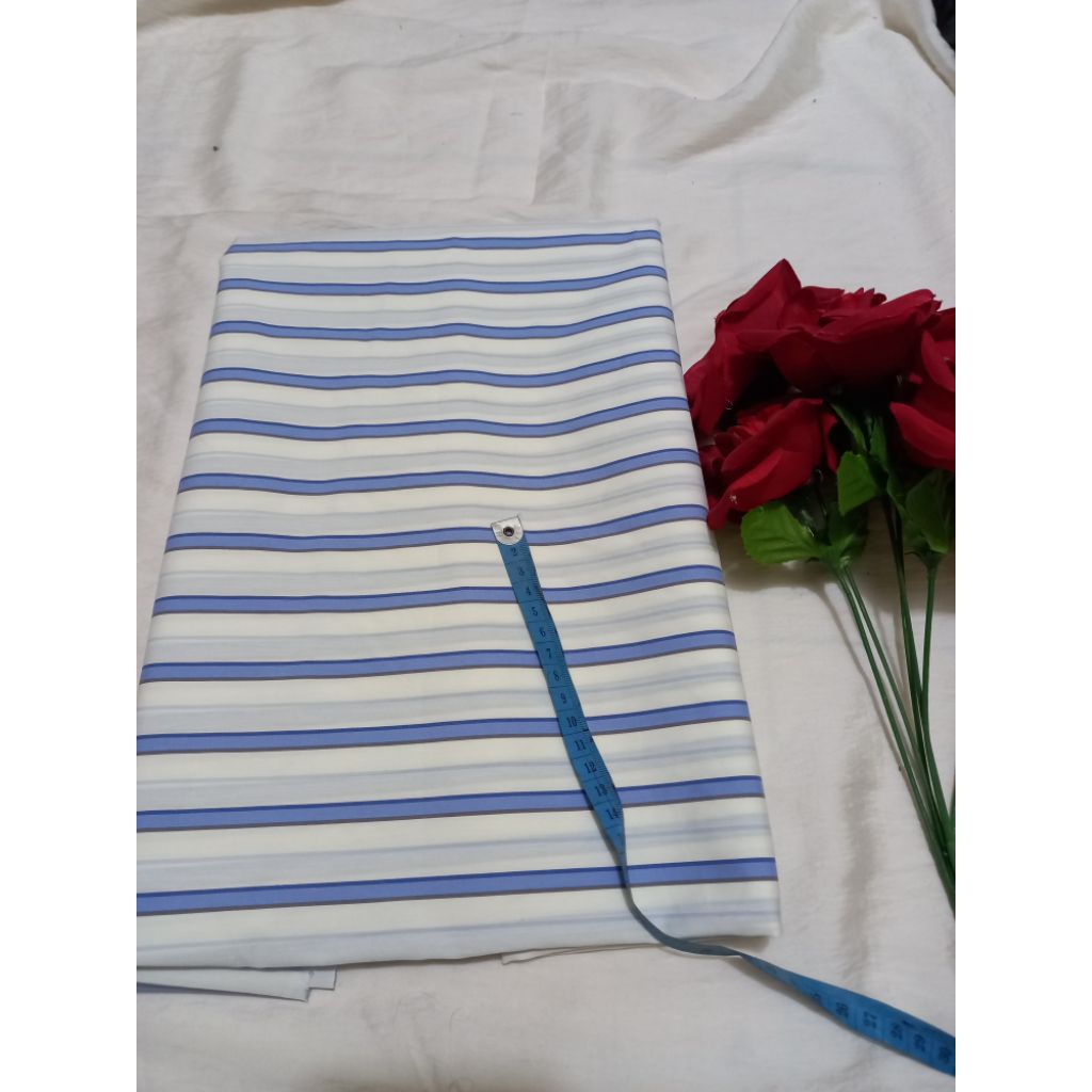 Kain katun bahan kemeja sisa brand
