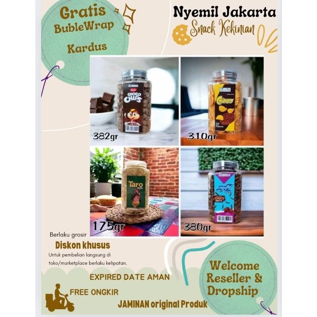 Snack viral/Snack lebaran/jajan hari raya/Snack branded/HAPPY TOS/toples besar/toples jerapah