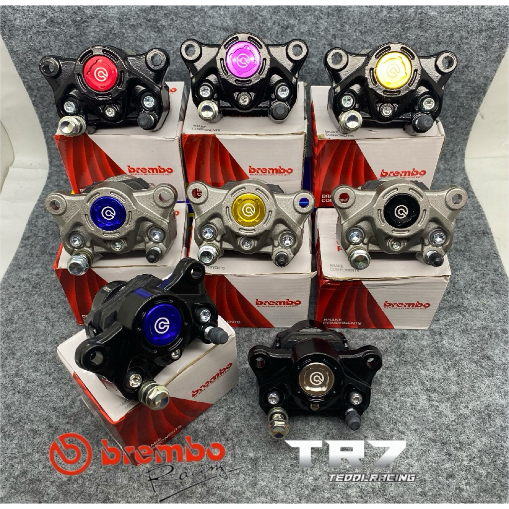 Brembo Kaliper Axial 2 Piston Black Model Coin Universal All Motor Mio Beat Vario M3 Aerox Nmax PCX 