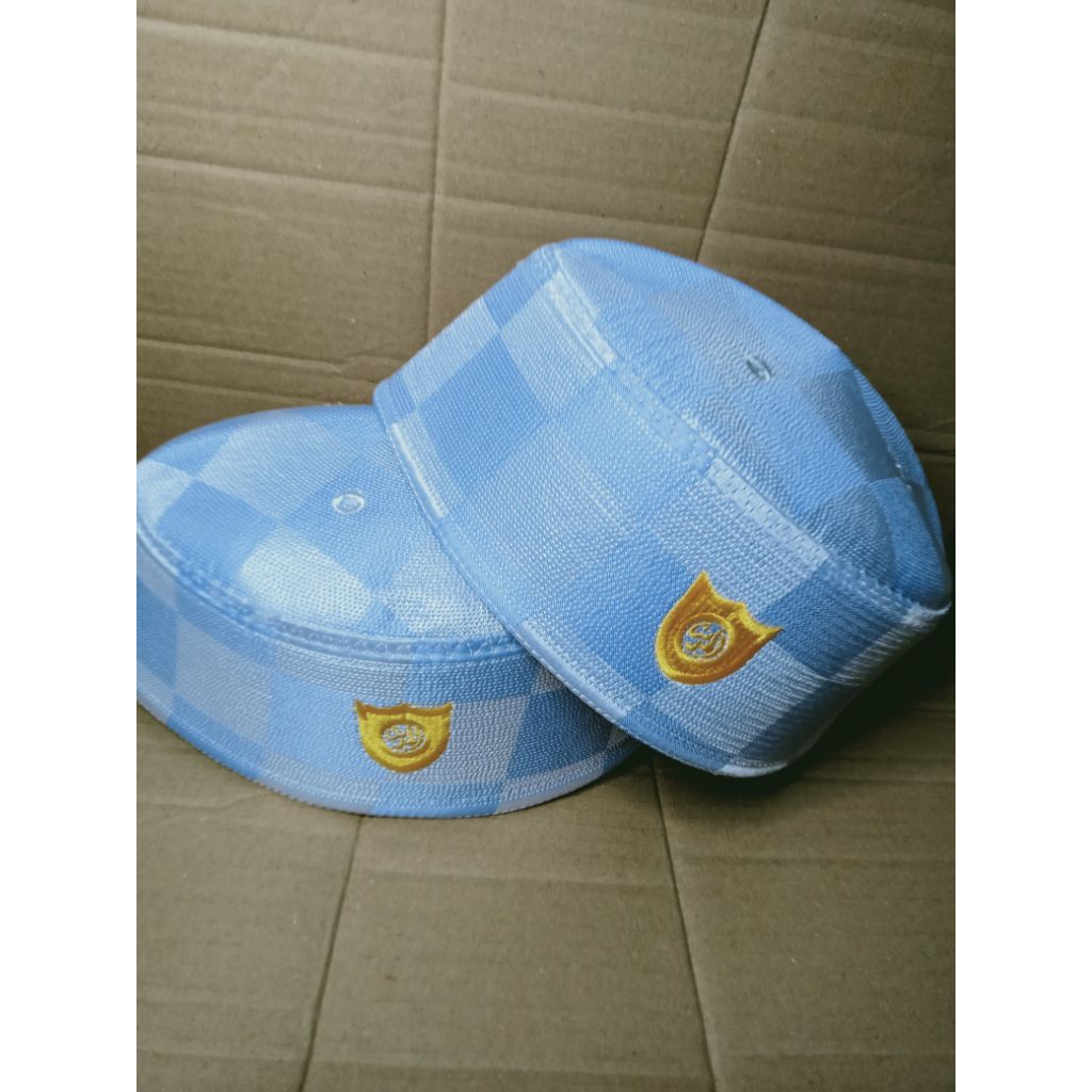 peci/kopyah Malaysia motif catur haji alay