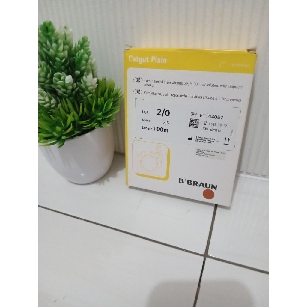 B Braun Catgut Plain Roll 2-0/Braun Plain Cat Gut 2-0/Catgut Roll Braun 100 meter exp 2029