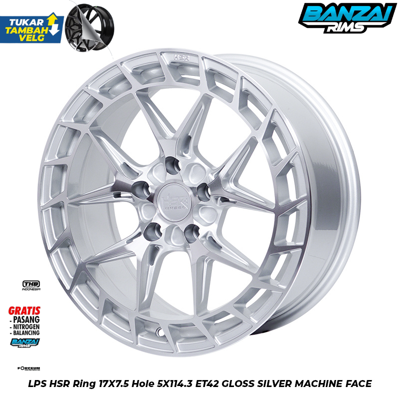 Velg Hsr Diskon VELG HSR LPS Ring 17 Civic Camry Accord Terios Rush Civic H5x114 DLL