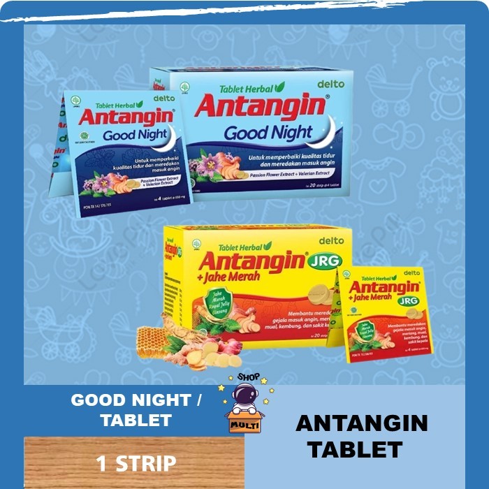 ANTANGIN STRIP JRG + JAHE MERA OBAT TABLET HERBAL SUGAR FREE / GOOD NIGHT OBAT TABLET HERBAL MEMPERB