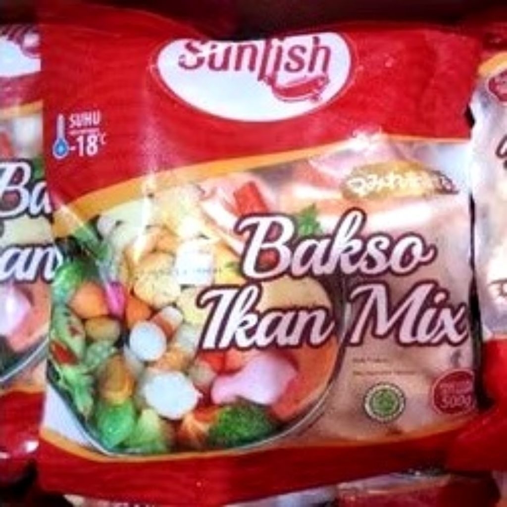 Kode G. Sunfish Mix Fish Ball Bakso Ikan Mix 500 Gr