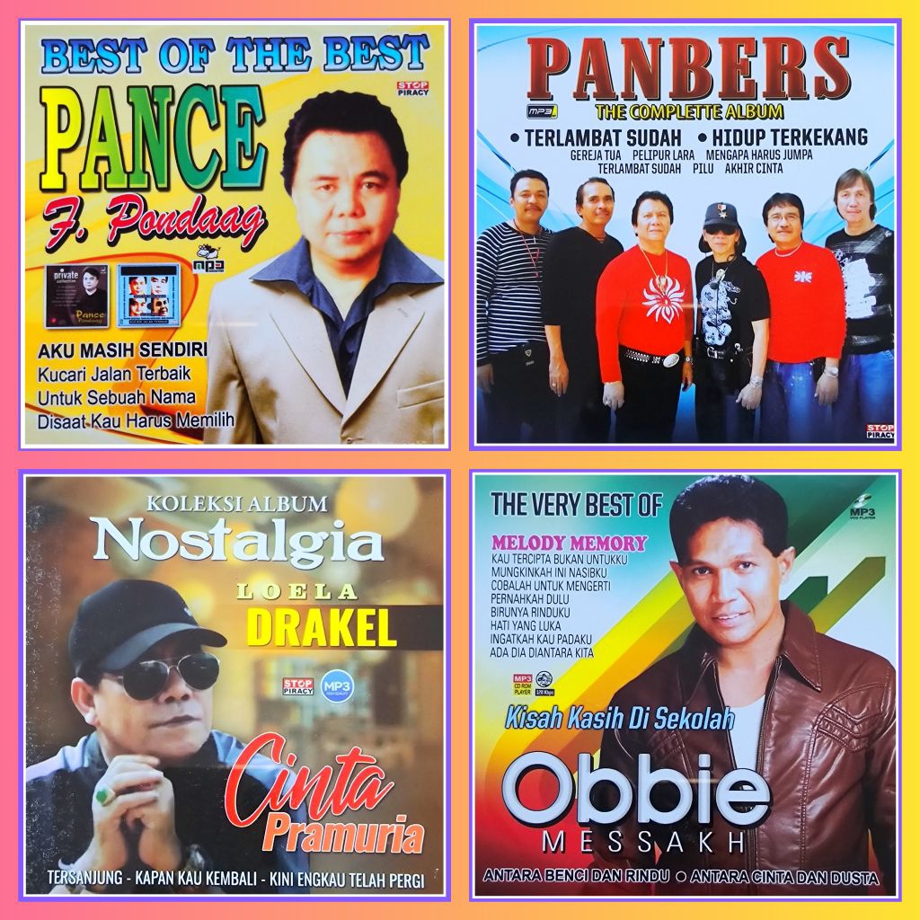 Kaset MP3 Lagu Pop Kenangan Loela Drakel - Panbers - Obbie Messakh - Pance F. Pondaag Album Nostalgi