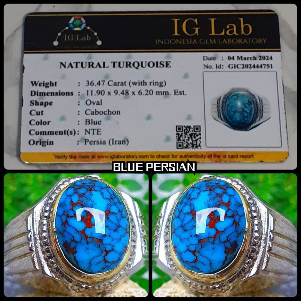 batu pirus blue fancy asli tambang iran