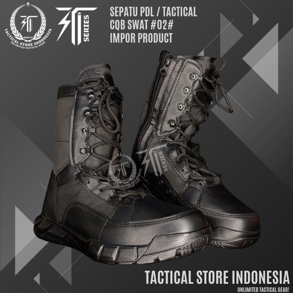 TSI SERIES ® Sepatu PDL TACTICAL CQB SWAT IMPOR #02  IMPOR PRODUCT