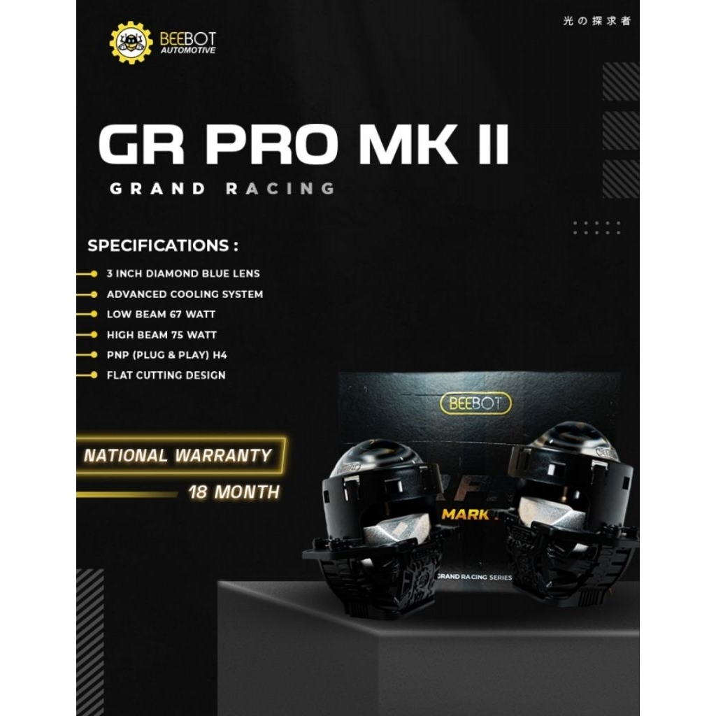 LAMPU PROJI HEADLAMP | BEEBOT GR PRO MARK II | BEEBOT GR PRO MK II