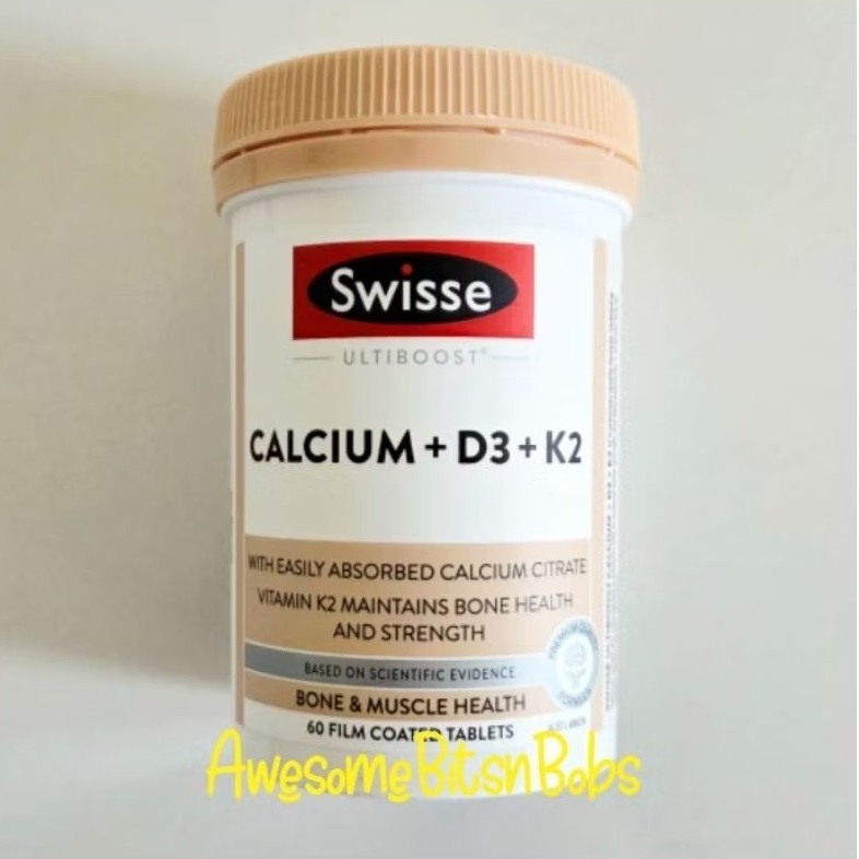 Swisse Ultiboost Calcium + D3 + K2 60 Tablets